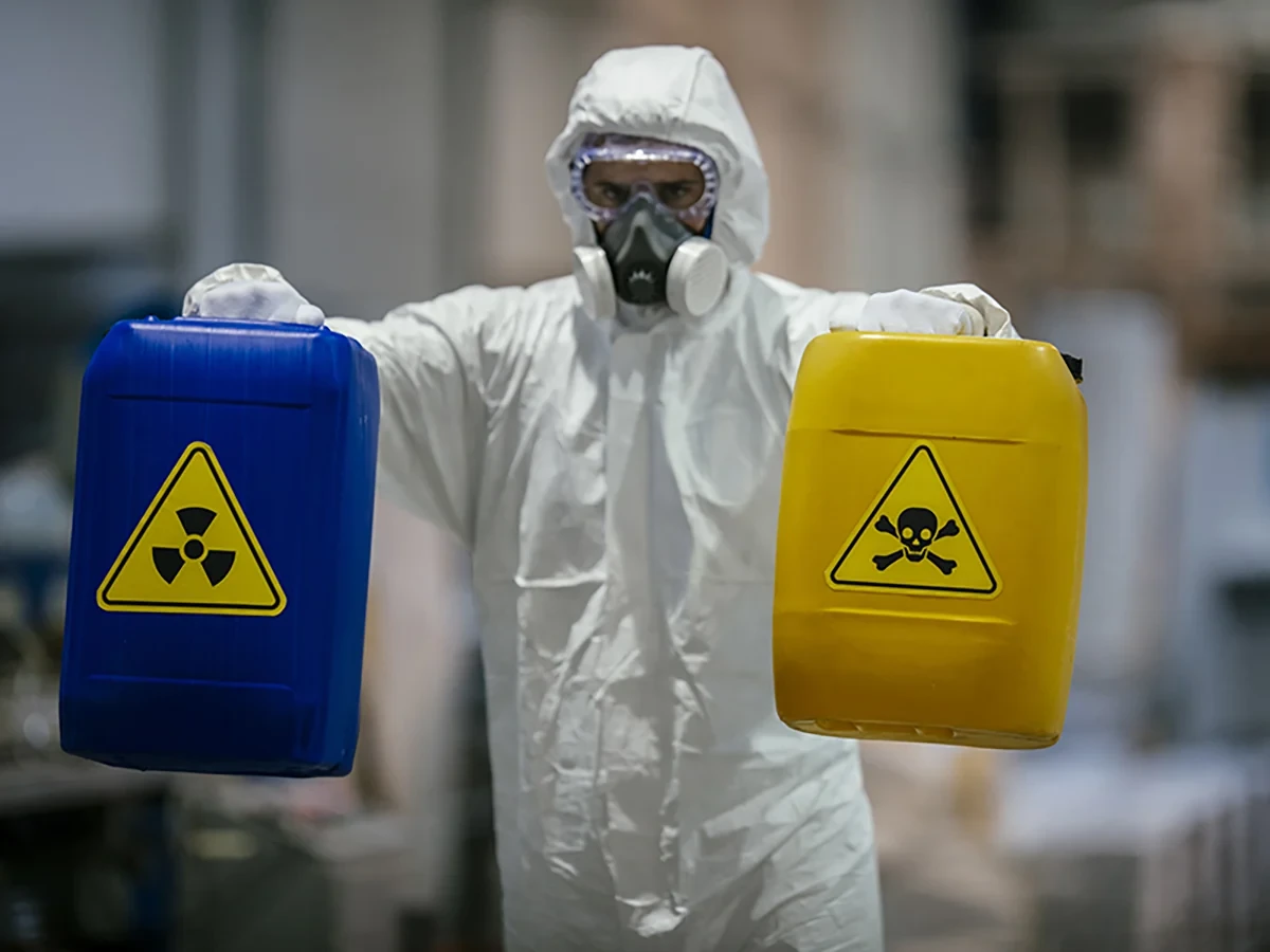 Biohazard cleanup technicians in protective equipment at a remediation scene in Commerce City, CO near 80037